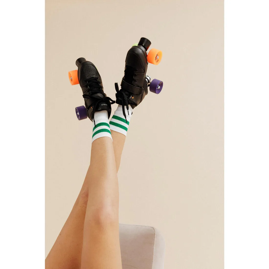 Adult Roller Skates Quad 100 - Black