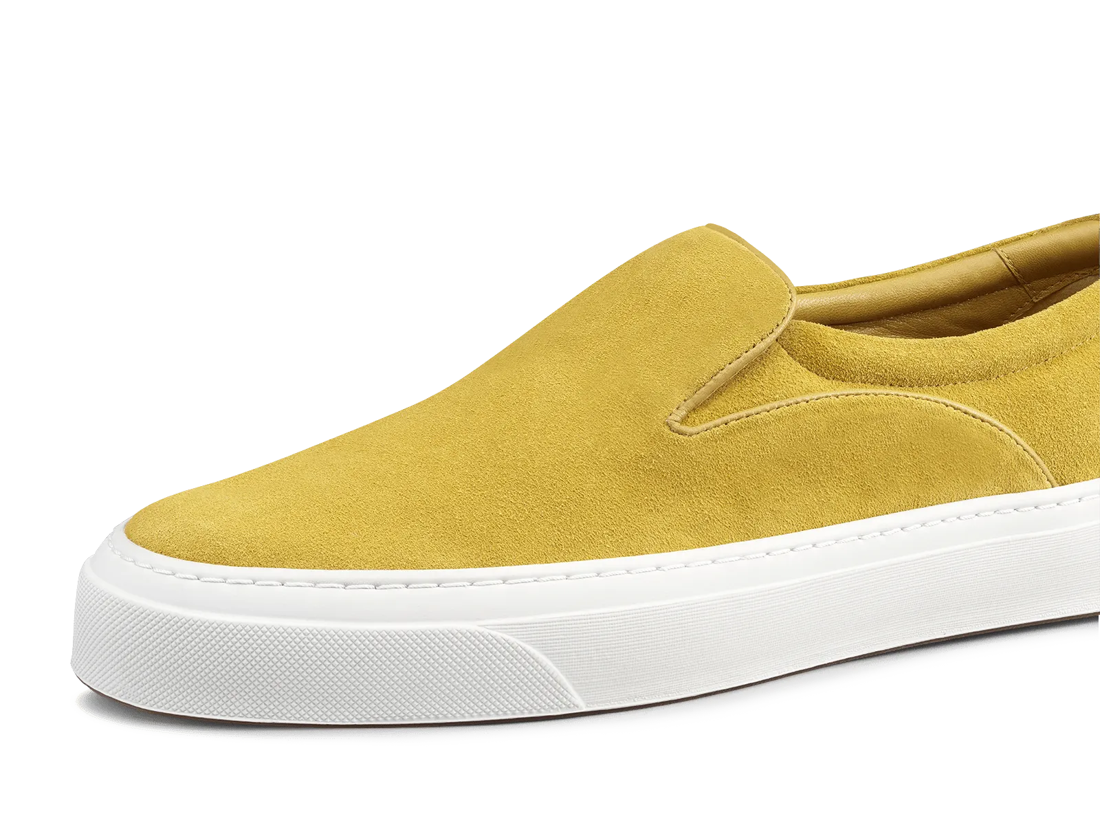 Beat Trainer in Cornmeal Yellow Glove Suede