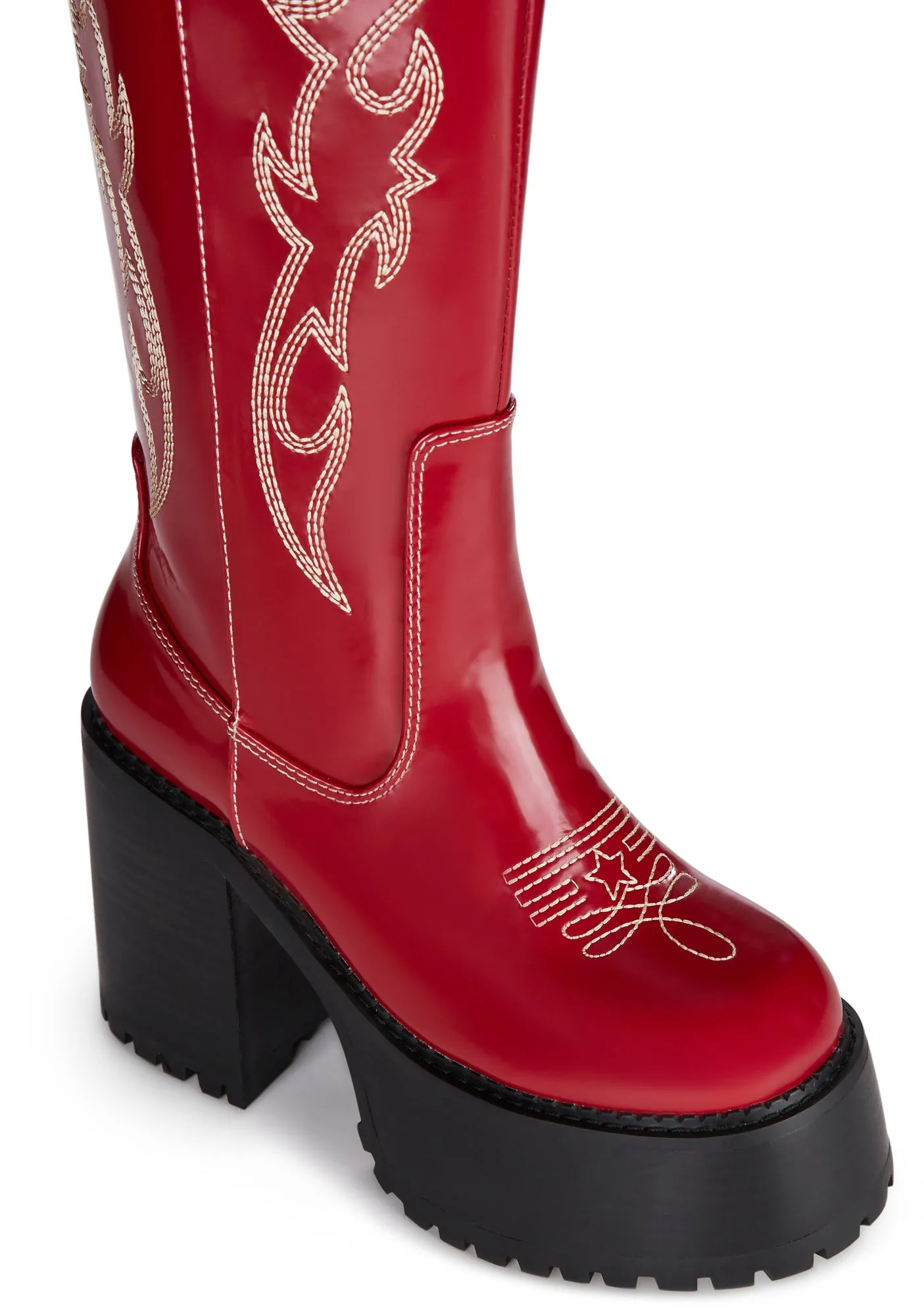 Canyon Town Western Boots - Red