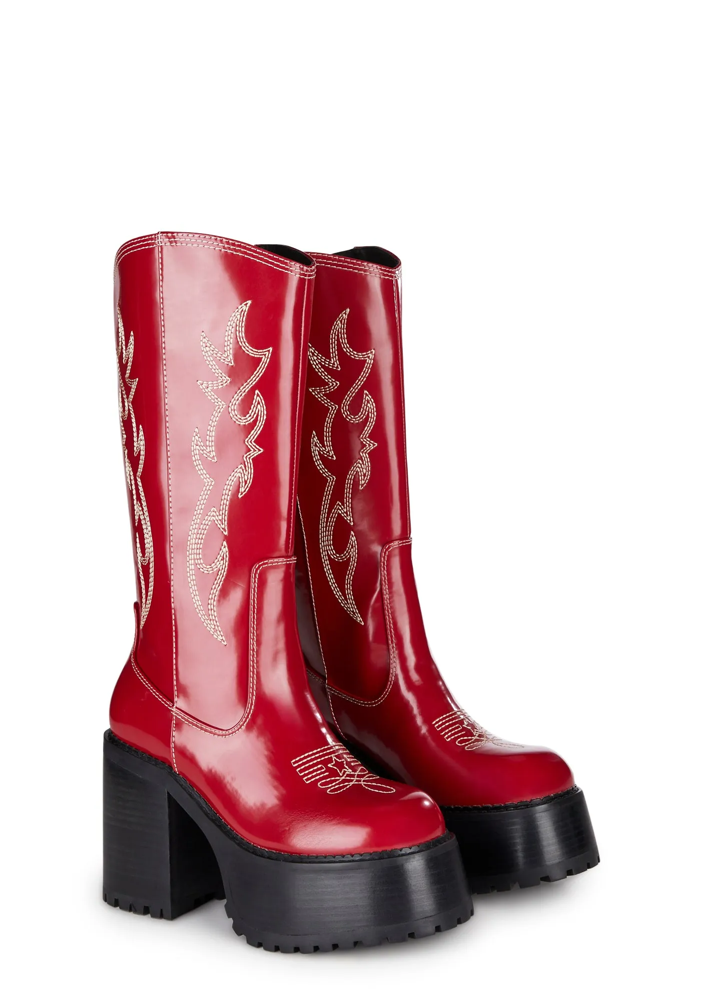 Canyon Town Western Boots - Red