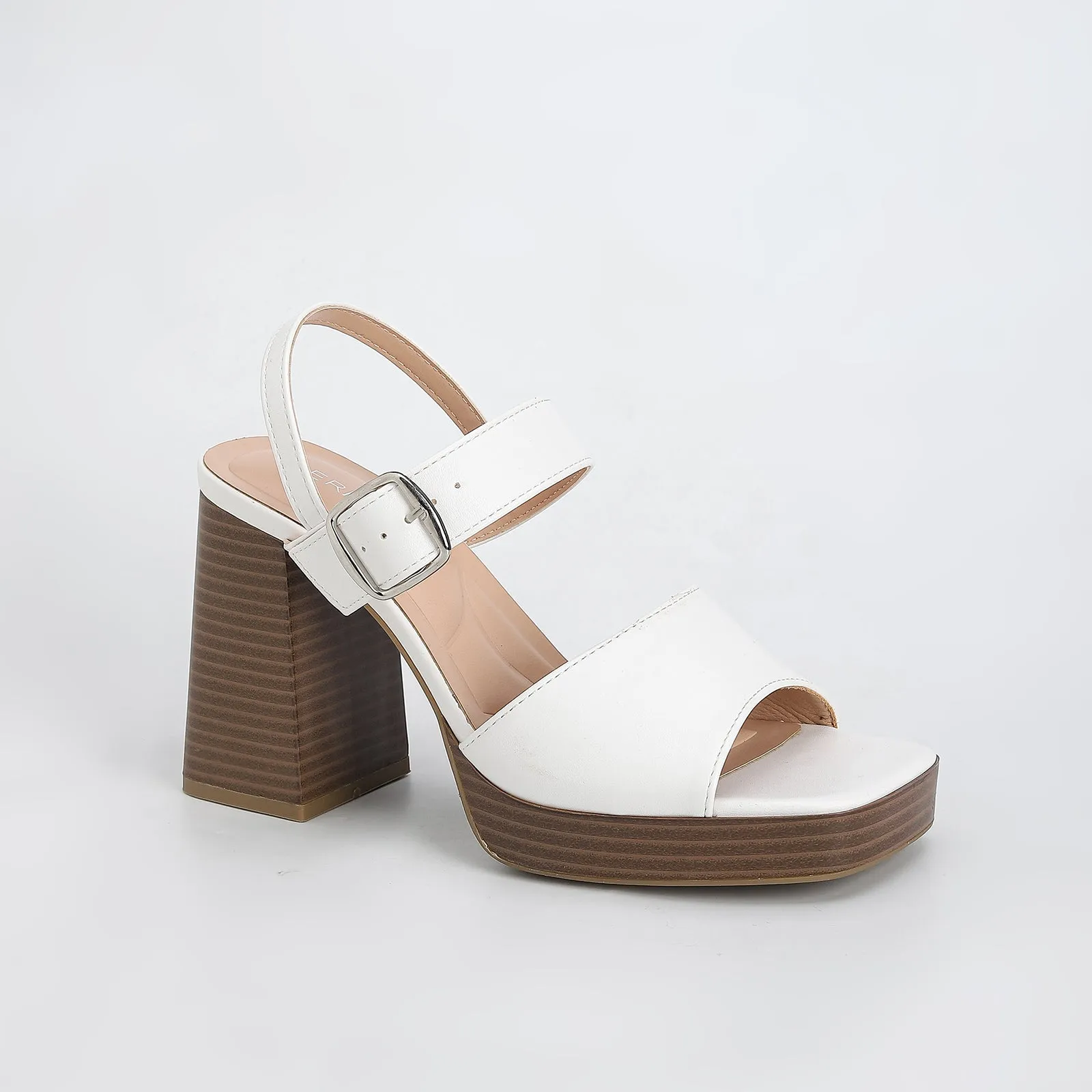 Cobi Faux Leather Platform Block Heels