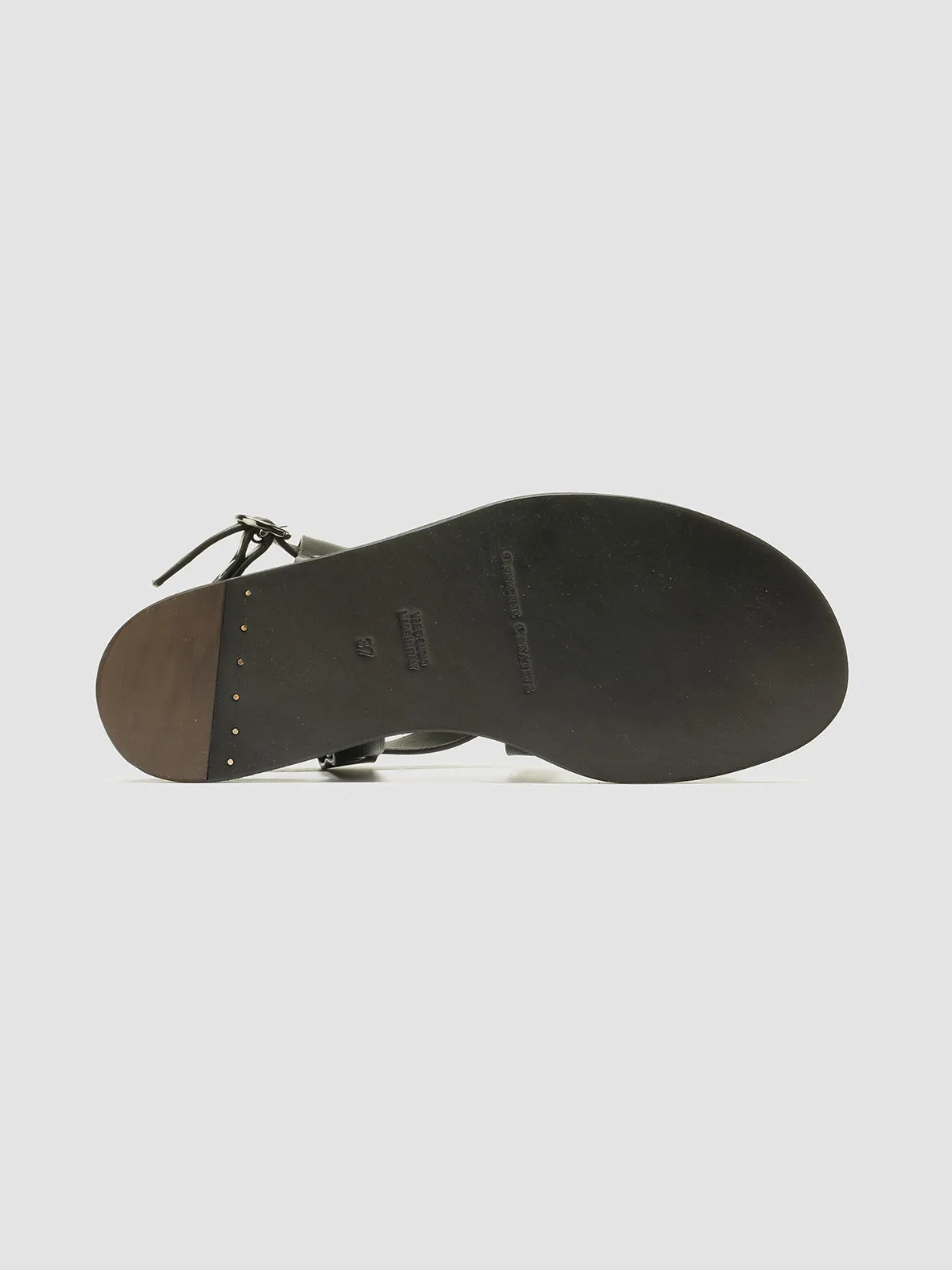 CONTRAIRE 100 - Black Nappa Leather Sandals