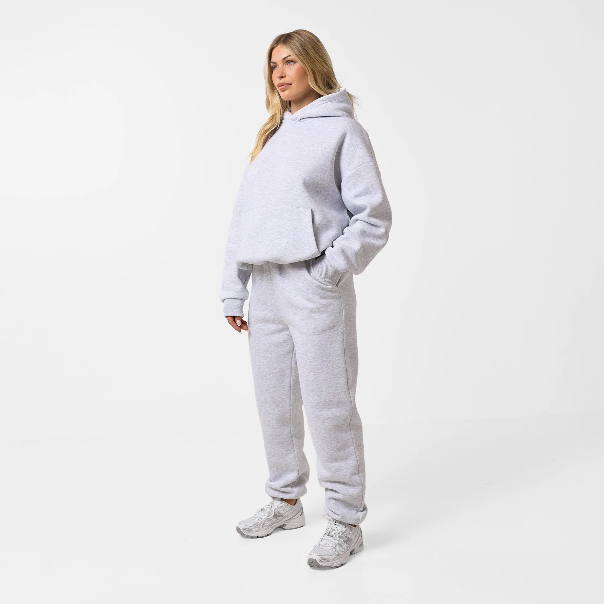 Core Logo Hoodie | Grey Marl