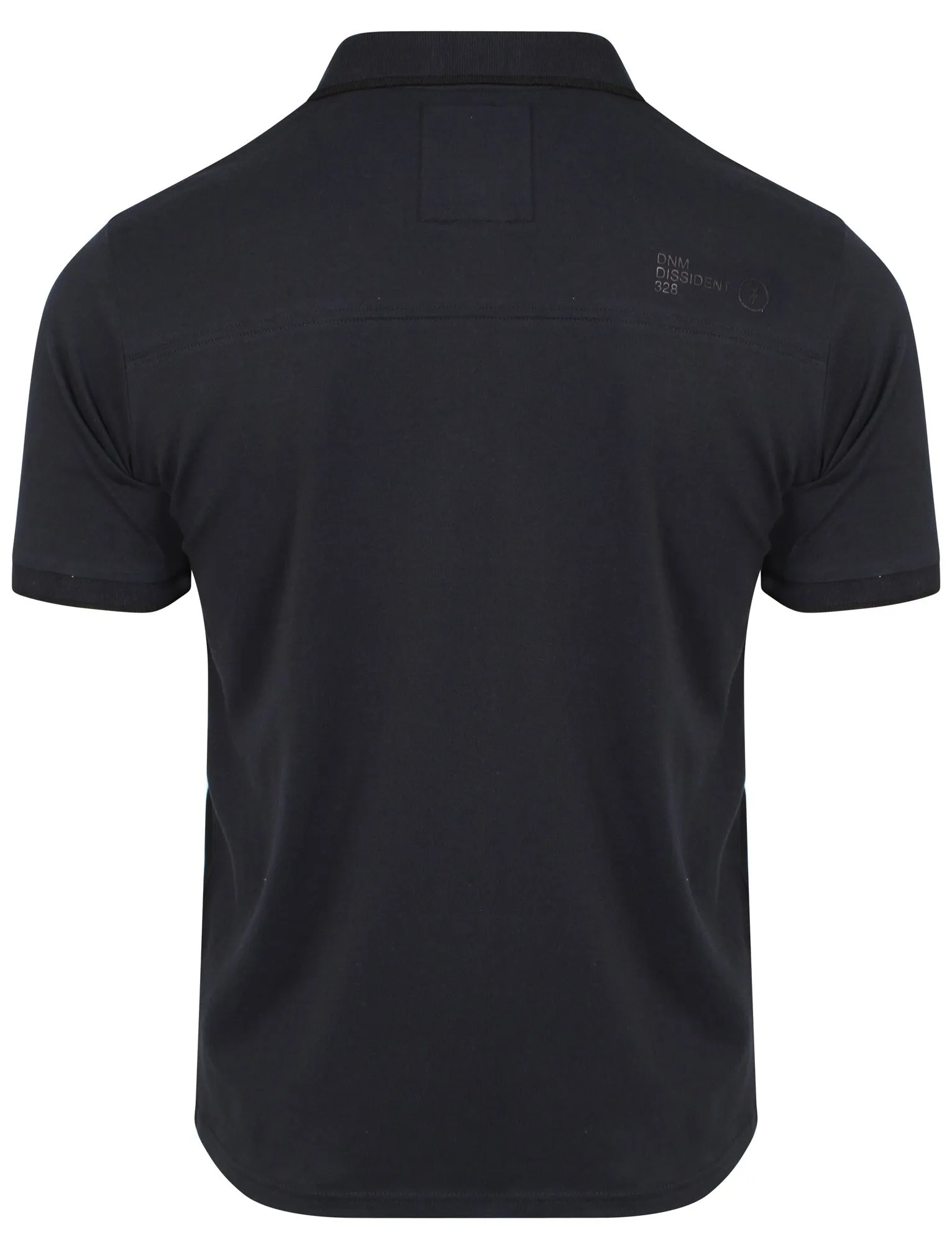 Cotton Polo Shirt in True Navy - Dissident