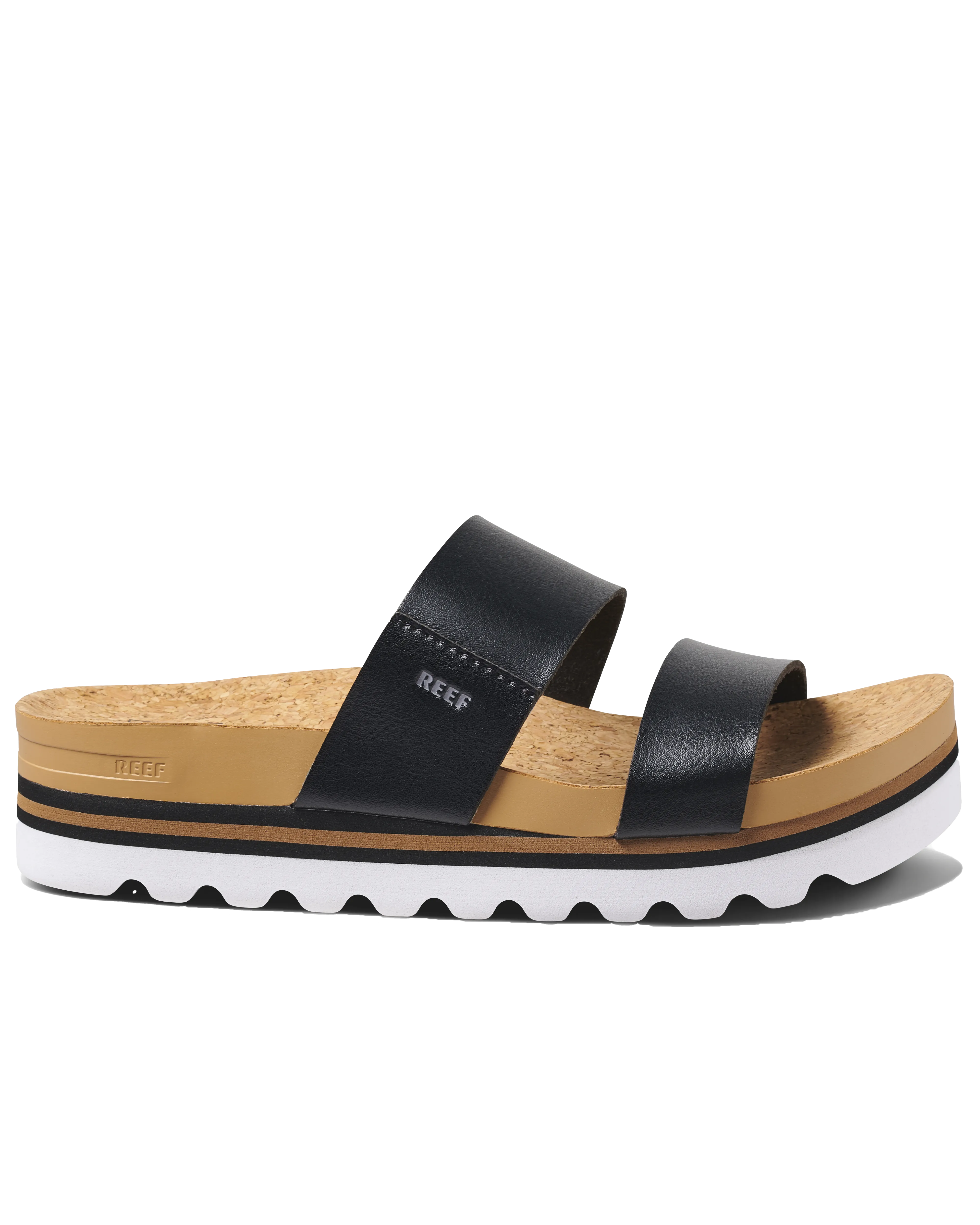 Cushion Vista Hi Sandals in Black