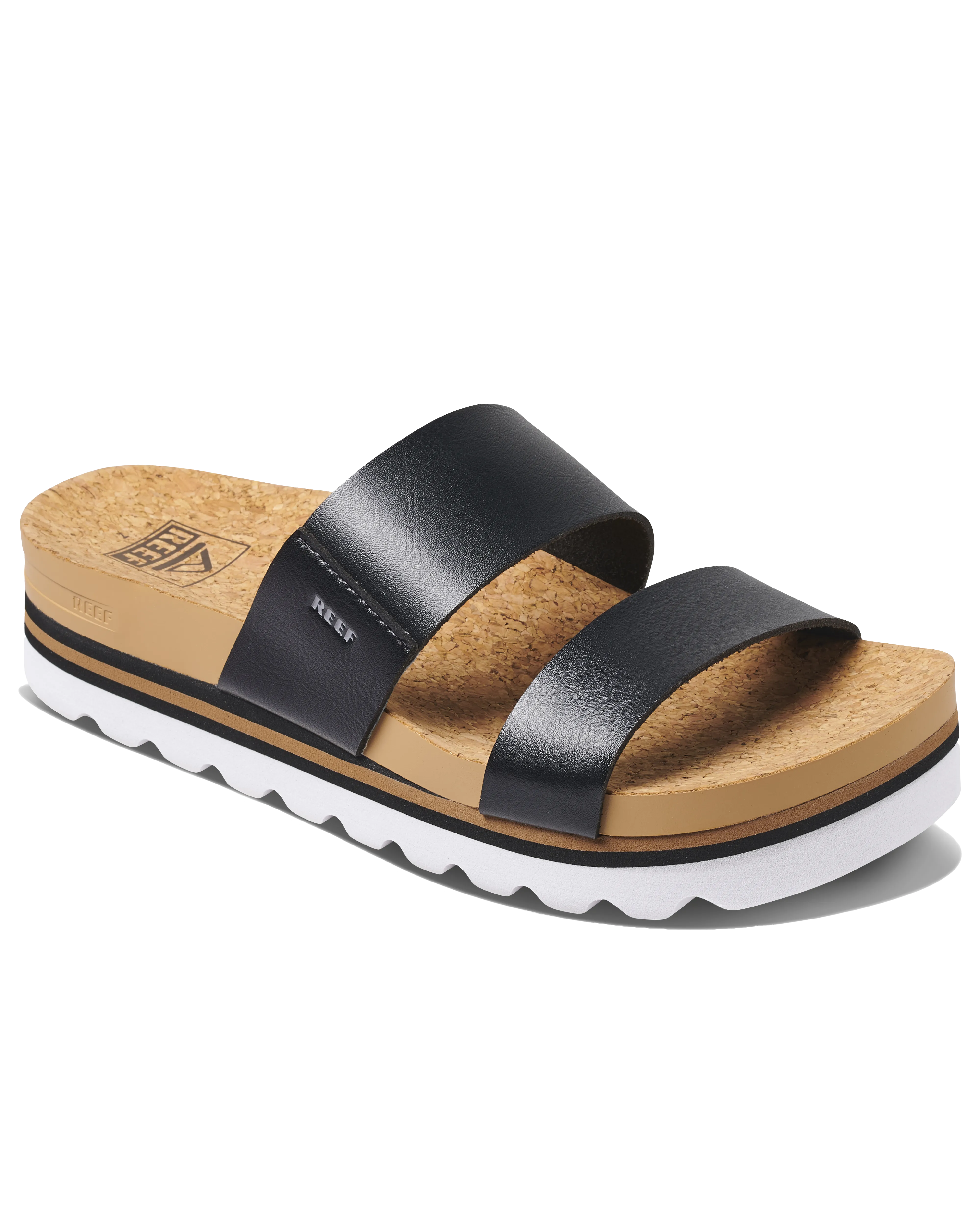 Cushion Vista Hi Sandals in Black