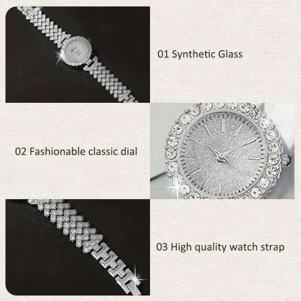 Diamonda - Watch, necklace, ring, earrings   gratis bracelet