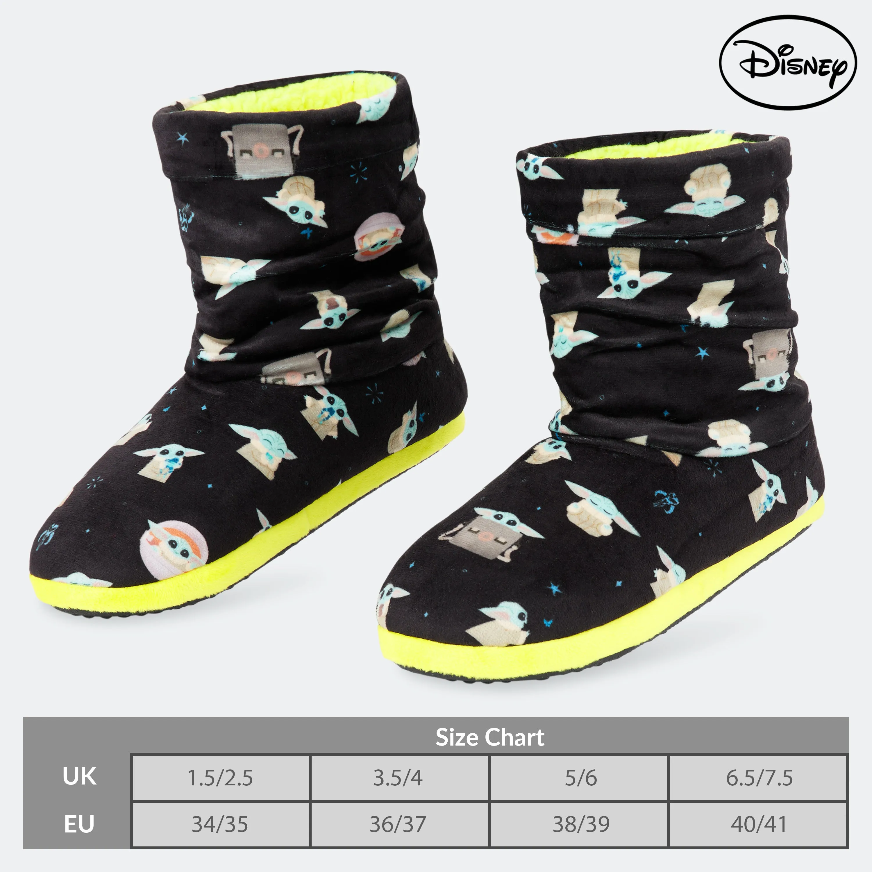 Disney Boot Slippers Women and Teenagers - BABY YODA