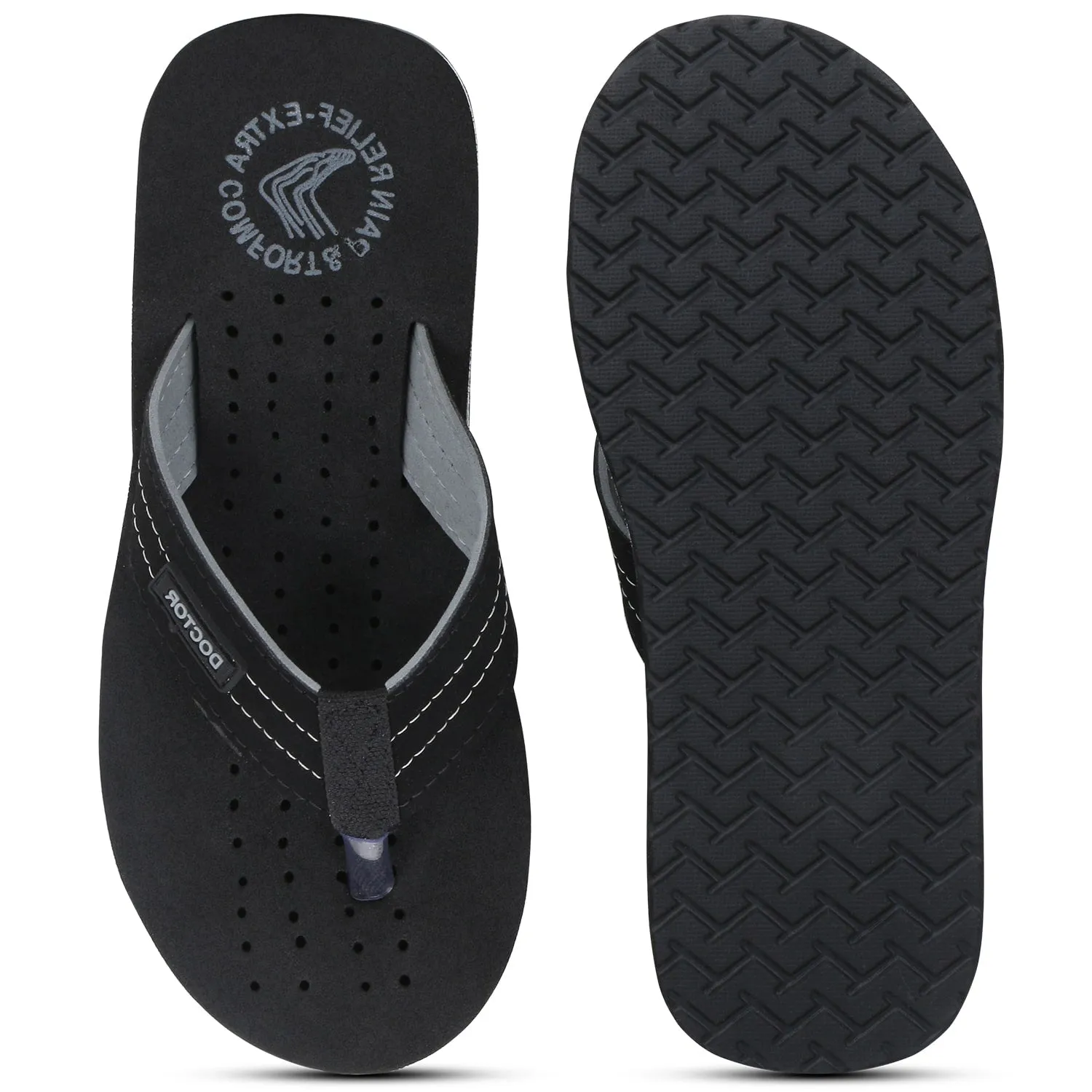 DOCTOR EXTRA SOFT D-28 Slipper Ortho Care Super Comfort Doctor Slipper, Dr. Slipper, Flip-Flop, Slides and House Slipper for Men's-Boys