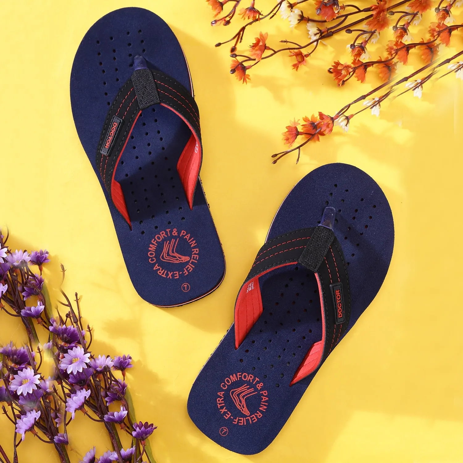 DOCTOR EXTRA SOFT D-28 Slipper Ortho Care Super Comfort Doctor Slipper, Dr. Slipper, Flip-Flop, Slides and House Slipper for Men's-Boys