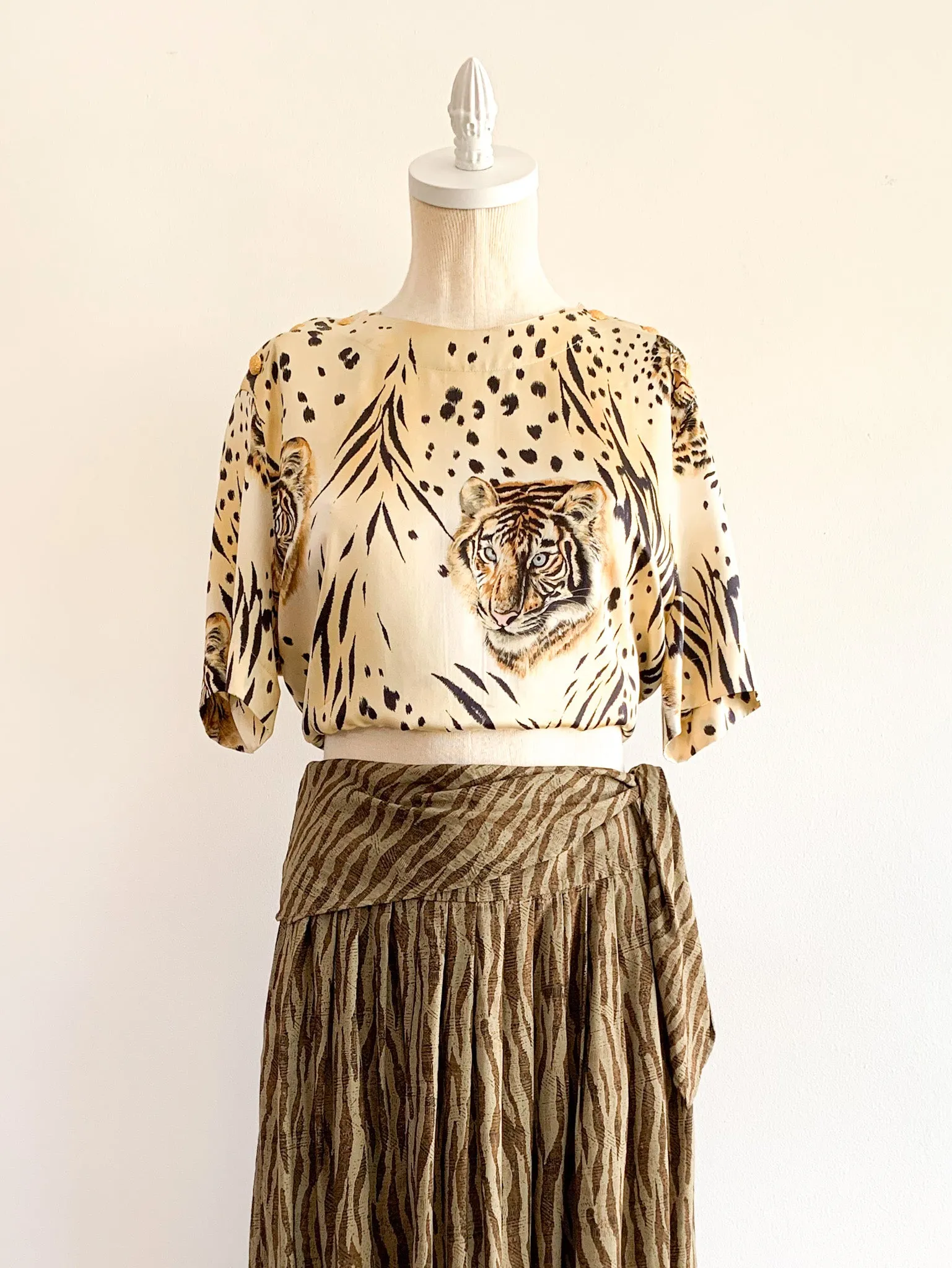 Escada Silk Tiger Blouse