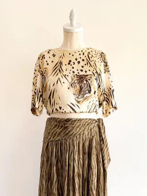 Escada Silk Tiger Blouse