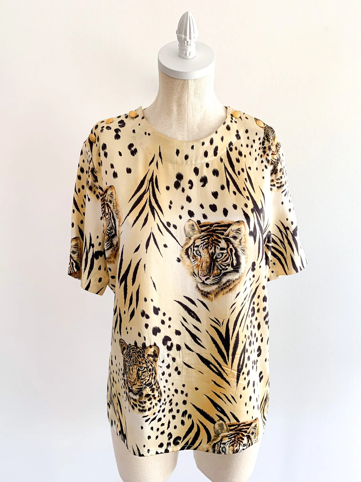 Escada Silk Tiger Blouse