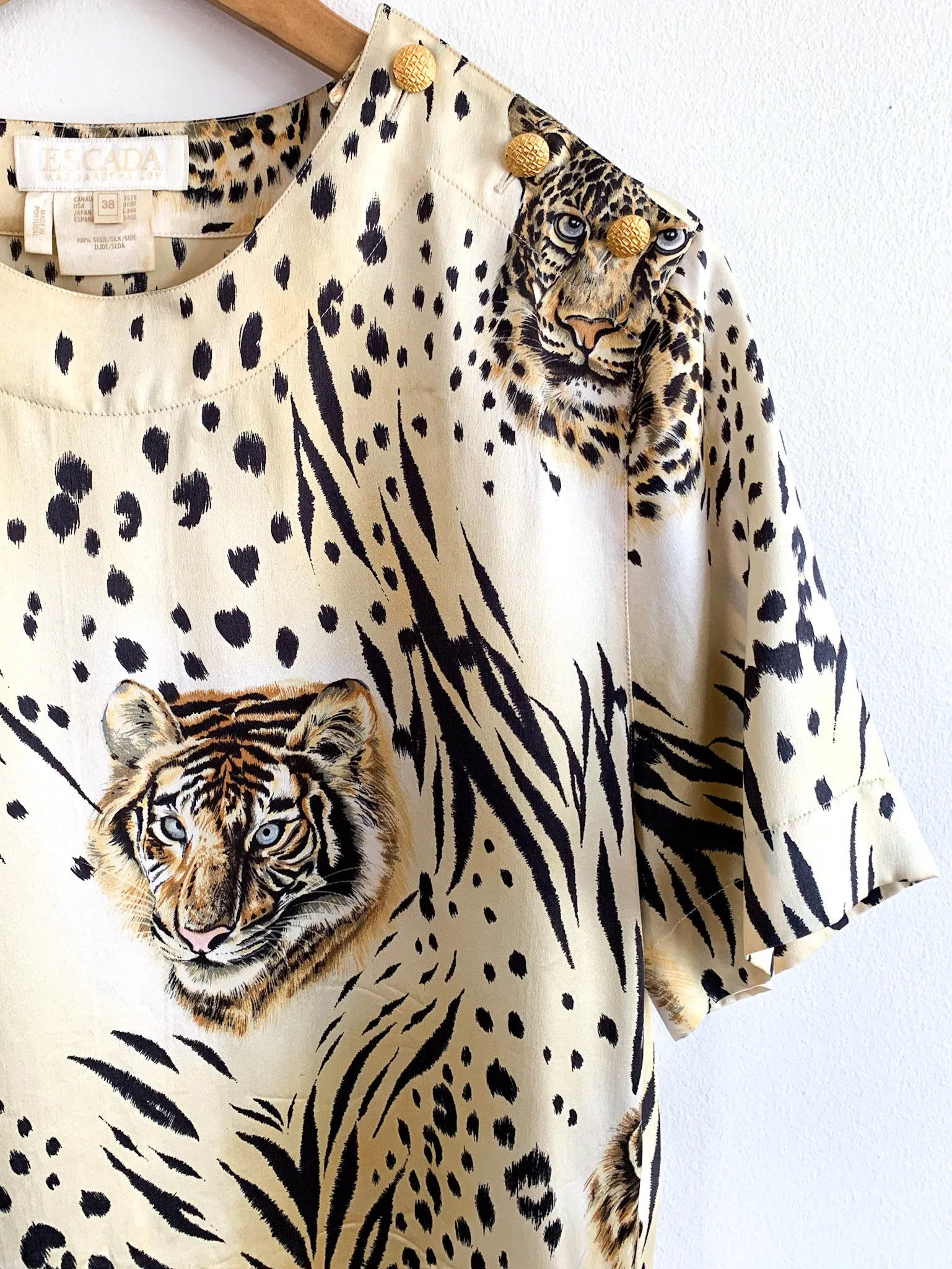Escada Silk Tiger Blouse