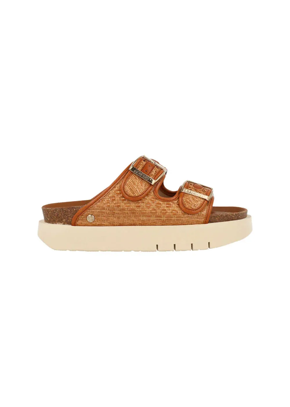 Genuins Raffia Sandals - Camel