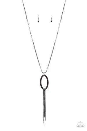 Head OVAL Heels - Purple Necklace