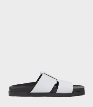 HERSTON Wide Strap Slide on Unit in White