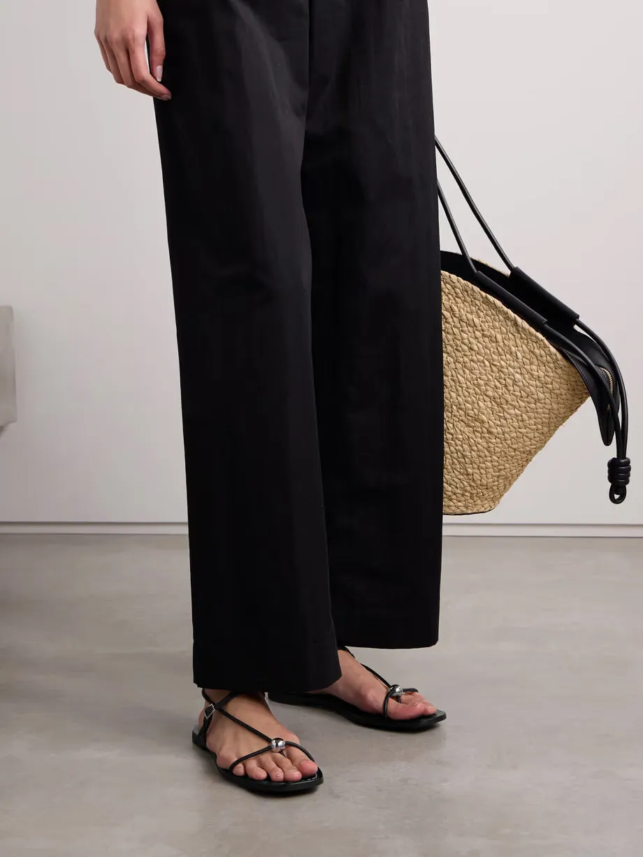 Lara Embellished Leather Sandals