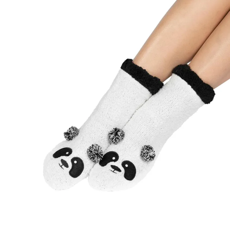 LatteLove Marshmallow Panda Sock