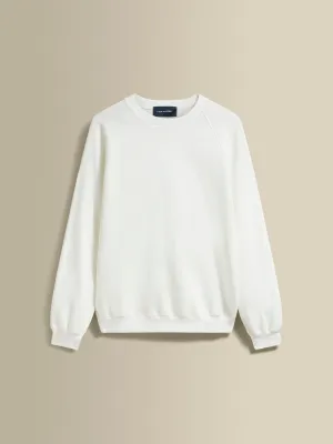 Loopback Cotton Raglan Sweater