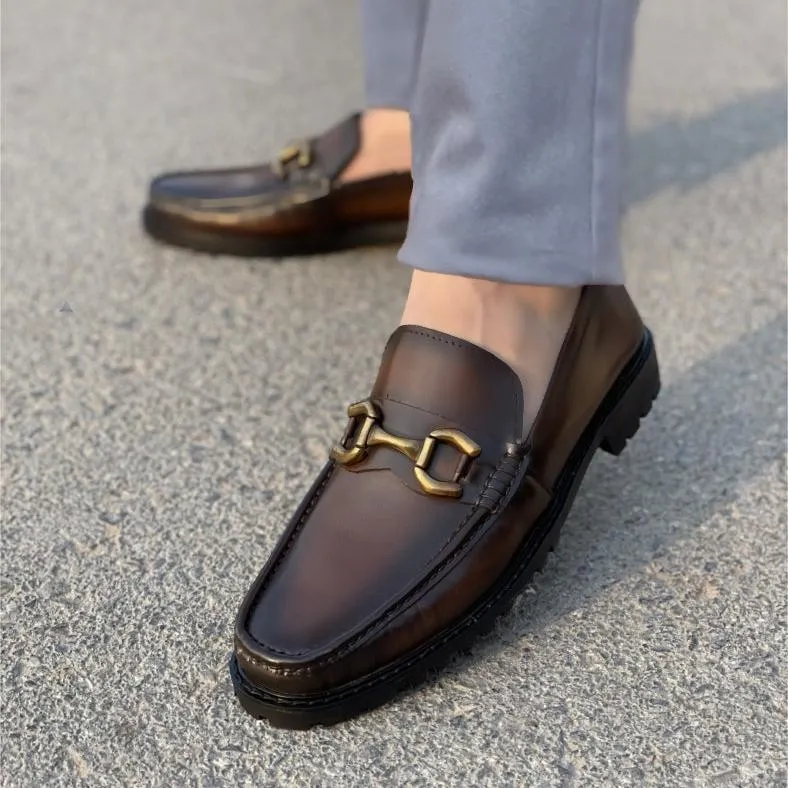 LS PURE LEATHER Zenith CHUNKY LOAFERS LS-553