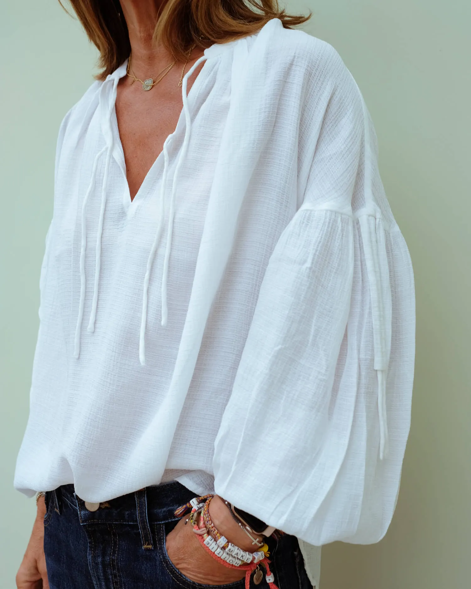 M Meter blouse in ivory