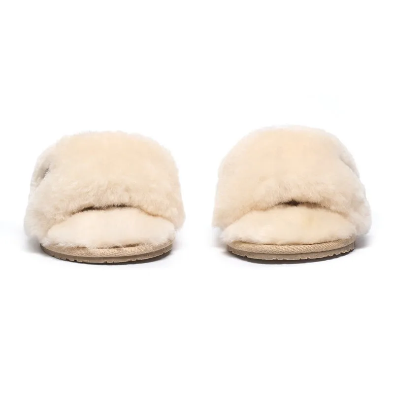 Madison - Sheepskin Slider - Natural