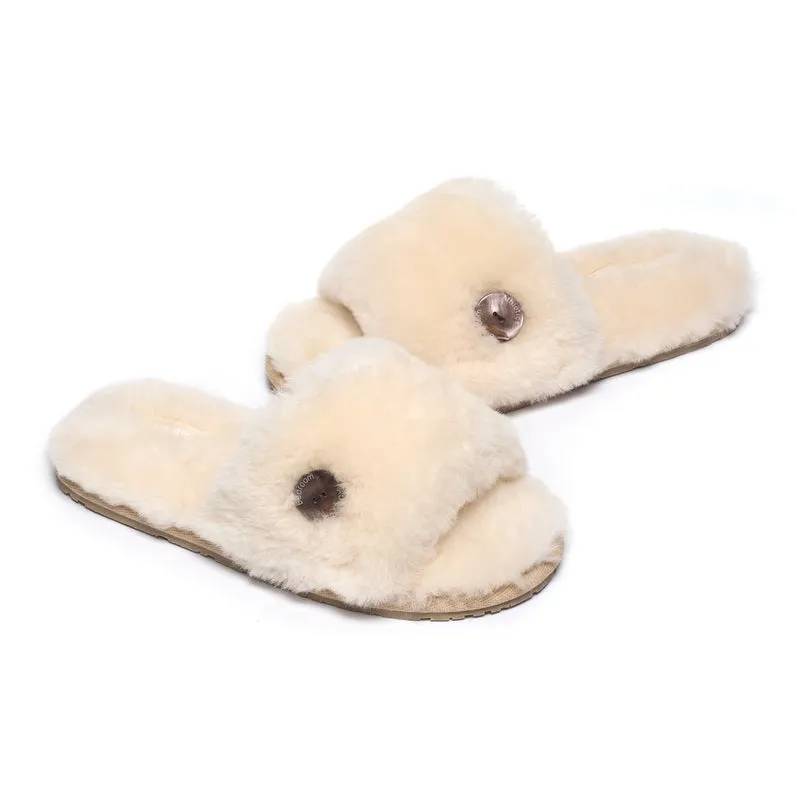 Madison - Sheepskin Slider - Natural