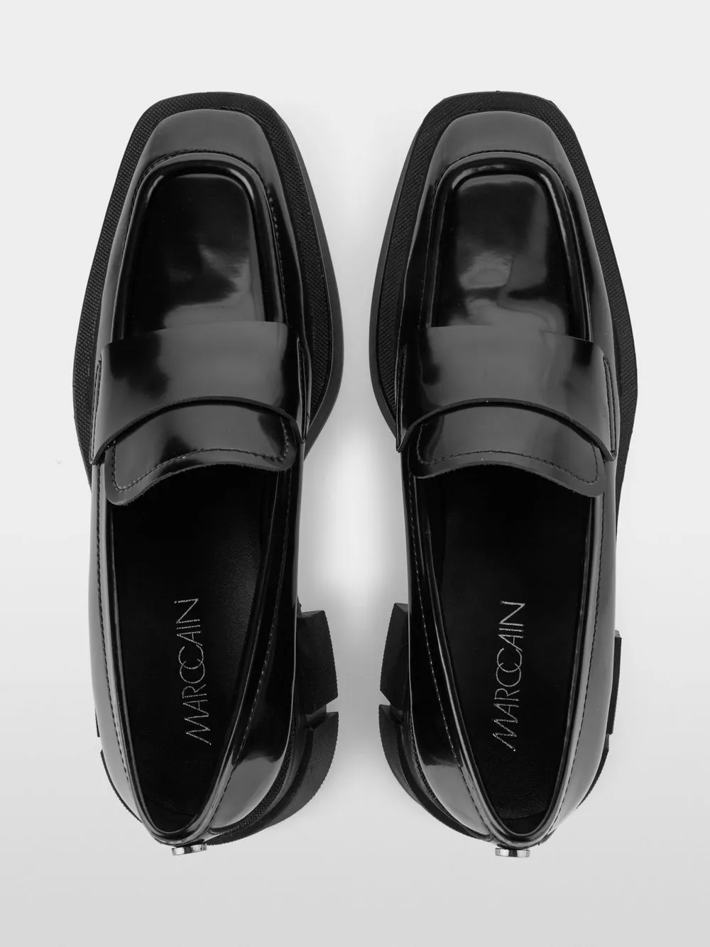 Marc Cain Black Low shoes in brush-off leather
