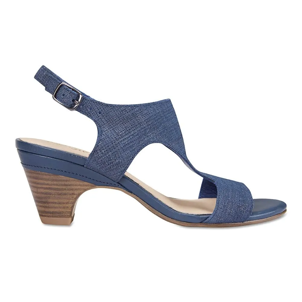 Margo Heel in Navy Nubuck