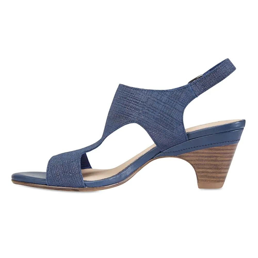 Margo Heel in Navy Nubuck