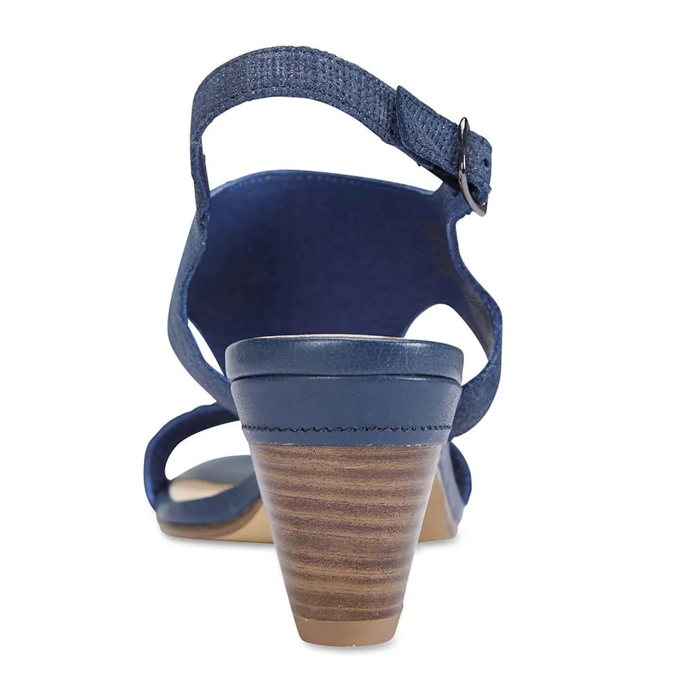 Margo Heel in Navy Nubuck