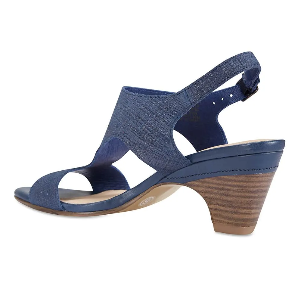 Margo Heel in Navy Nubuck