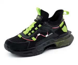 Mazino Titanium l Black Lime Sneakers - Men