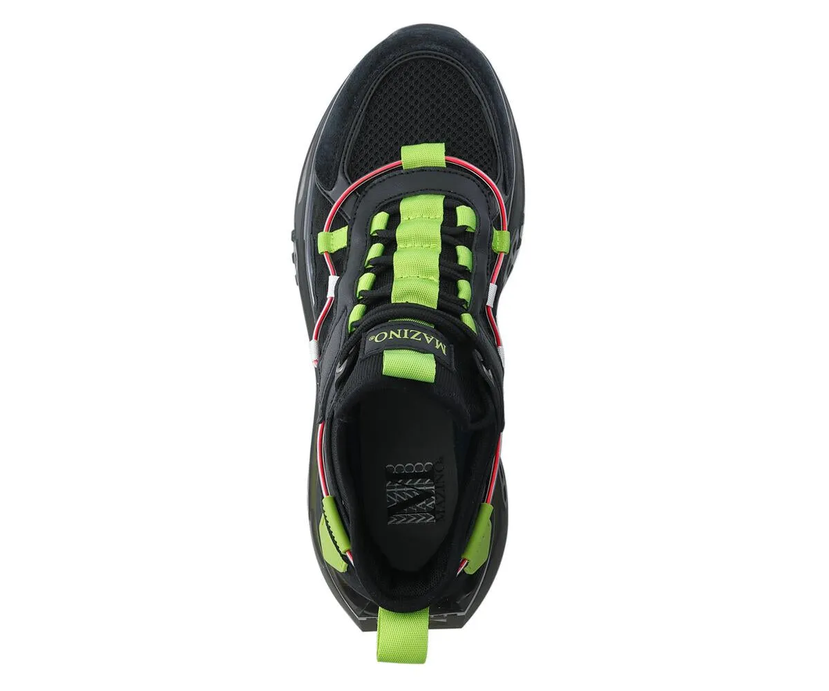 Mazino Titanium l Black Lime Sneakers - Men