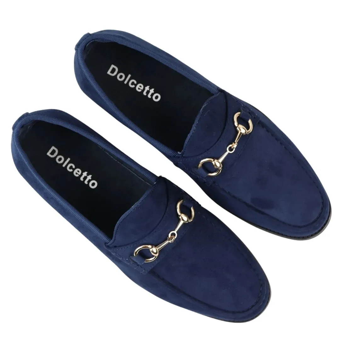 Men's Leather Lined Slip On Suede Loafer Shoes