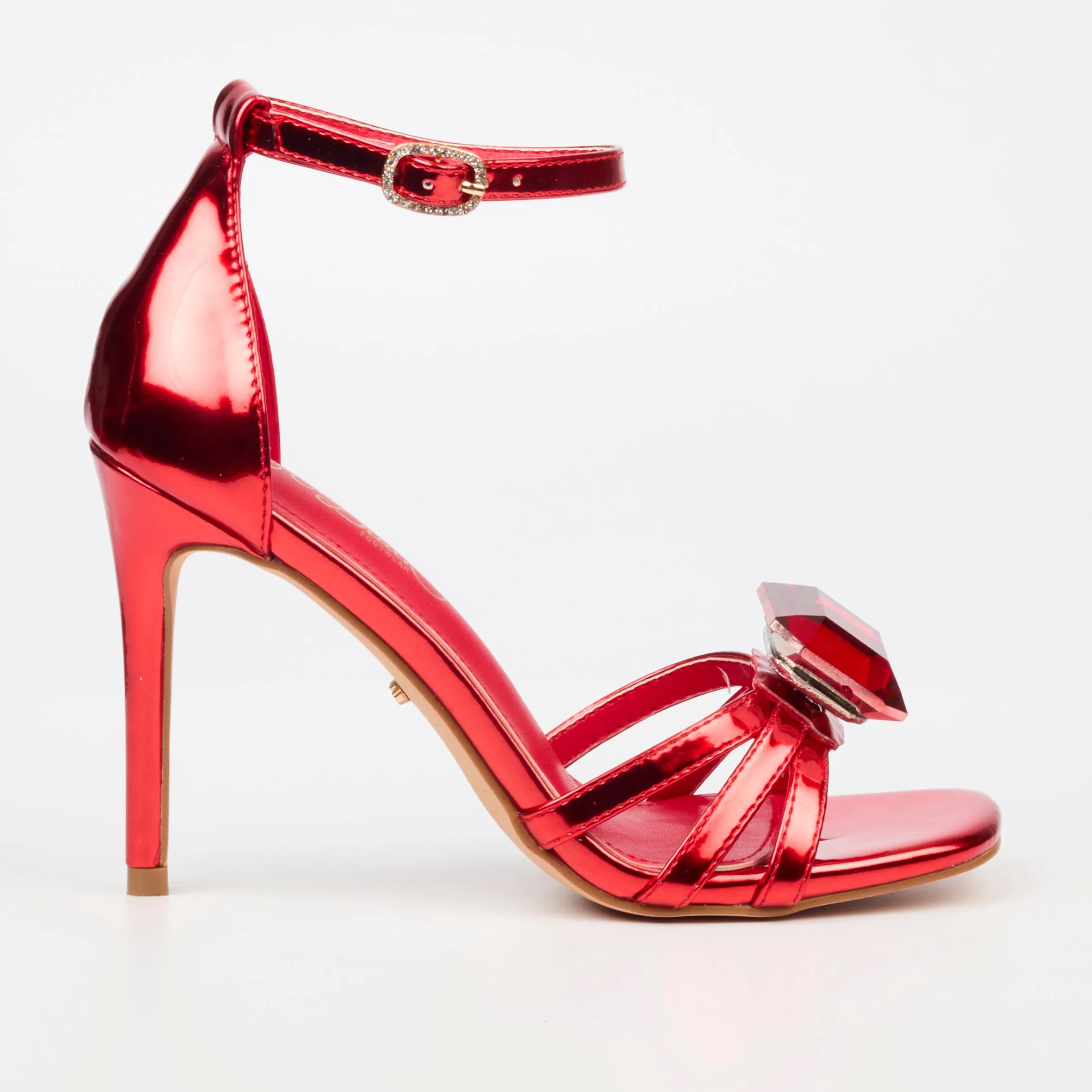 Miss Black Snazz 5 Heel - Red