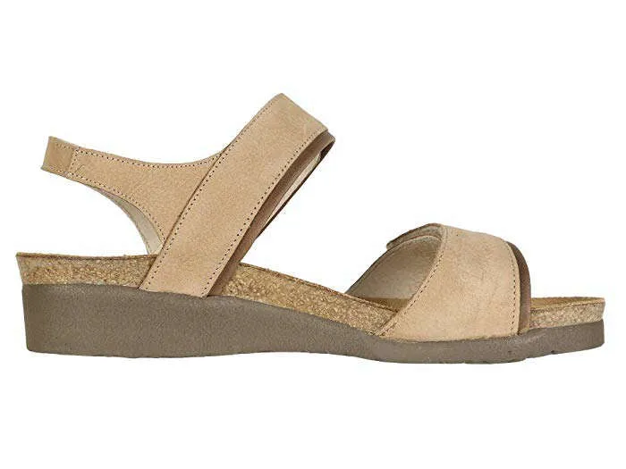 Naot Womens Aisha Nude Nubuck Saddle Brown