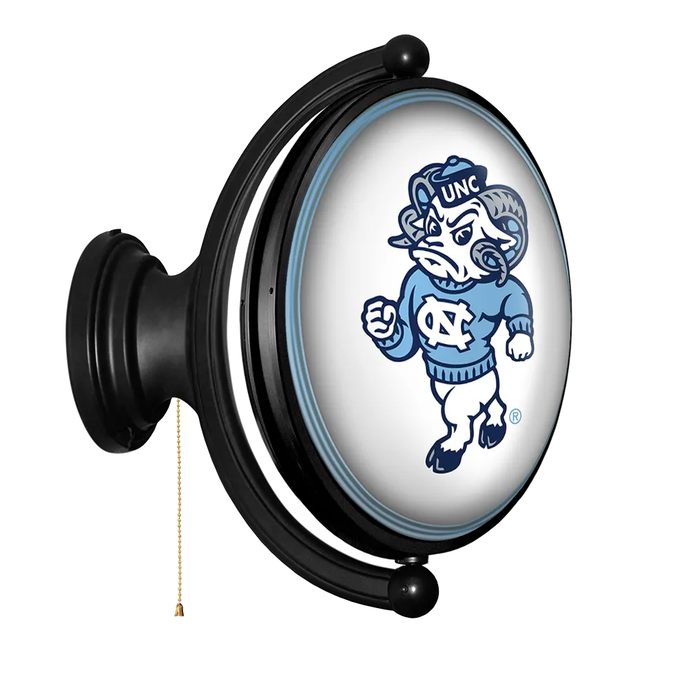 North Carolina Tar Heels: Mascot - Original Oval Rotating Lighted Wall Sign White