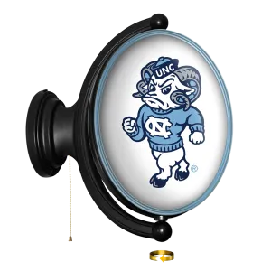 North Carolina Tar Heels: Mascot - Original Oval Rotating Lighted Wall Sign White