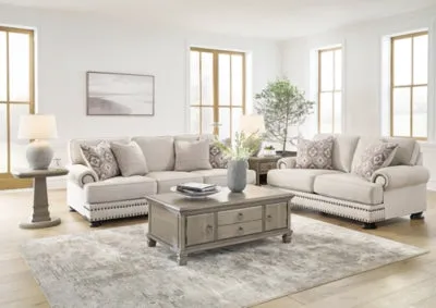 (Online Special Price) Merrimore Linen Sofa and Loveseat
