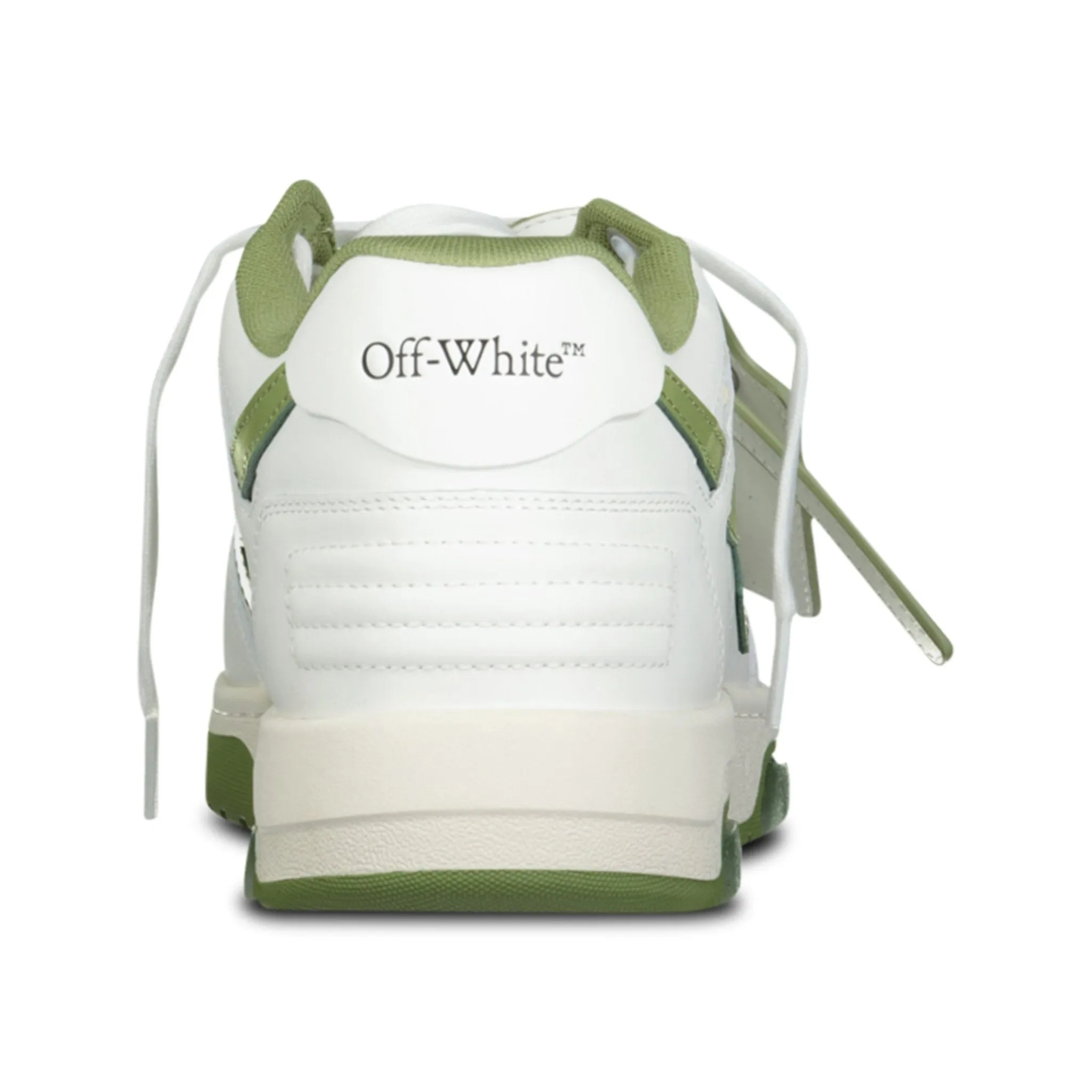 Out Of Office Calf Leather Trainer White & Sage