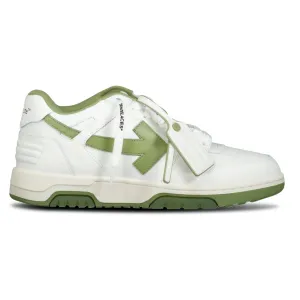Out Of Office Calf Leather Trainer White & Sage