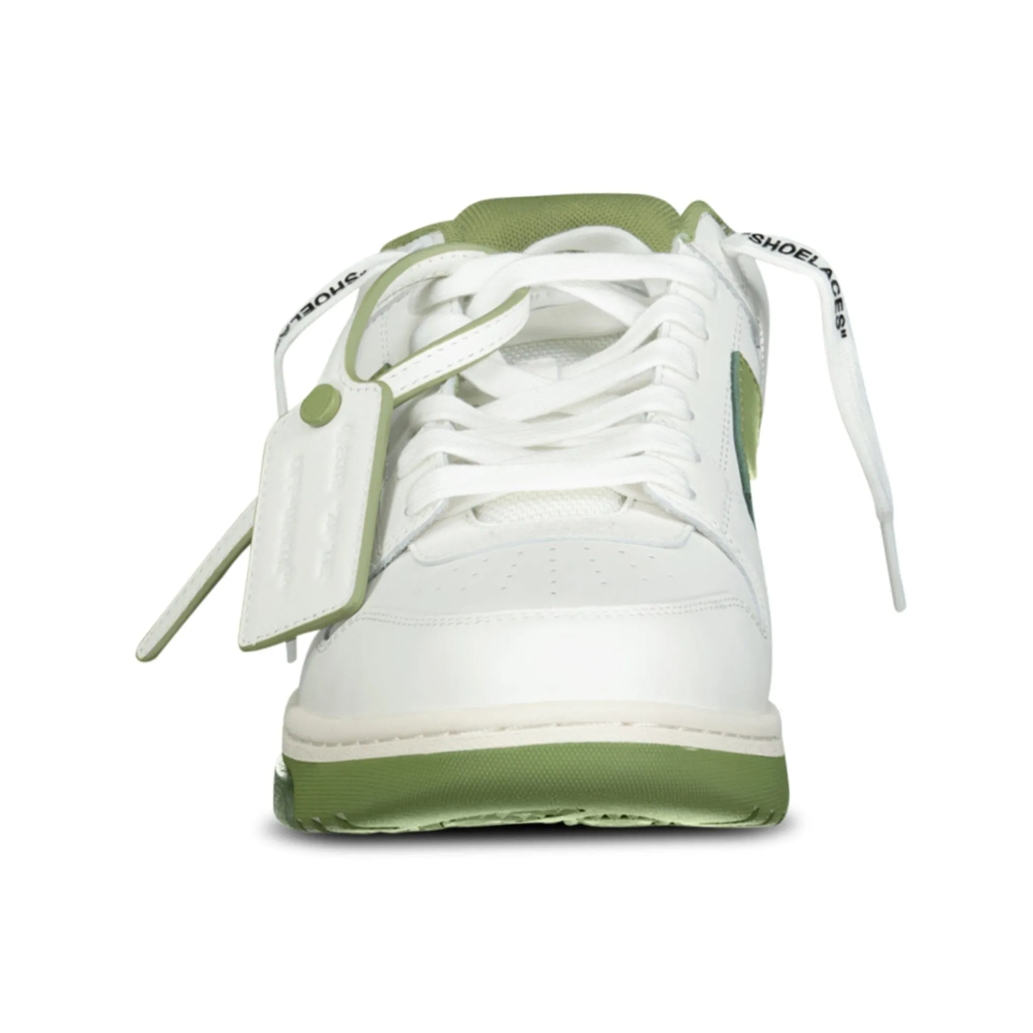 Out Of Office Calf Leather Trainer White & Sage