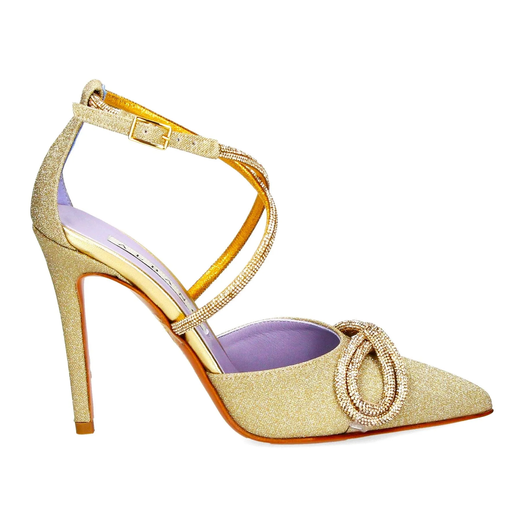 RF 3389 Champagne Platino Bling Platform High Heels