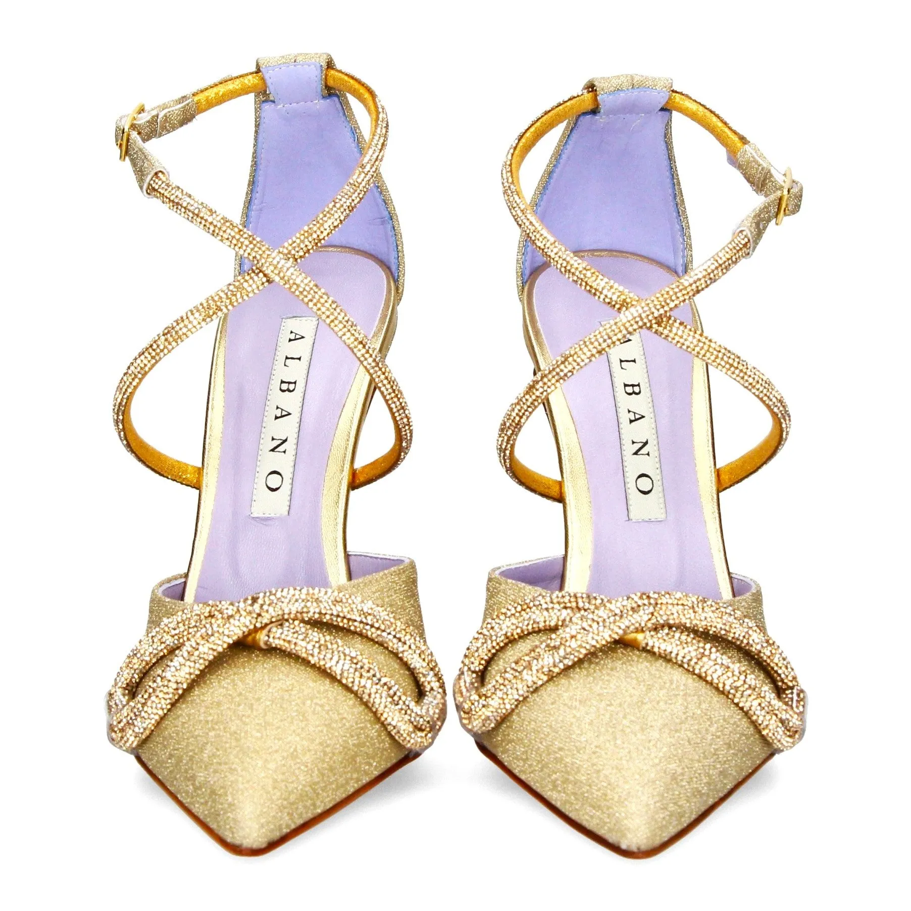 RF 3389 Champagne Platino Bling Platform High Heels