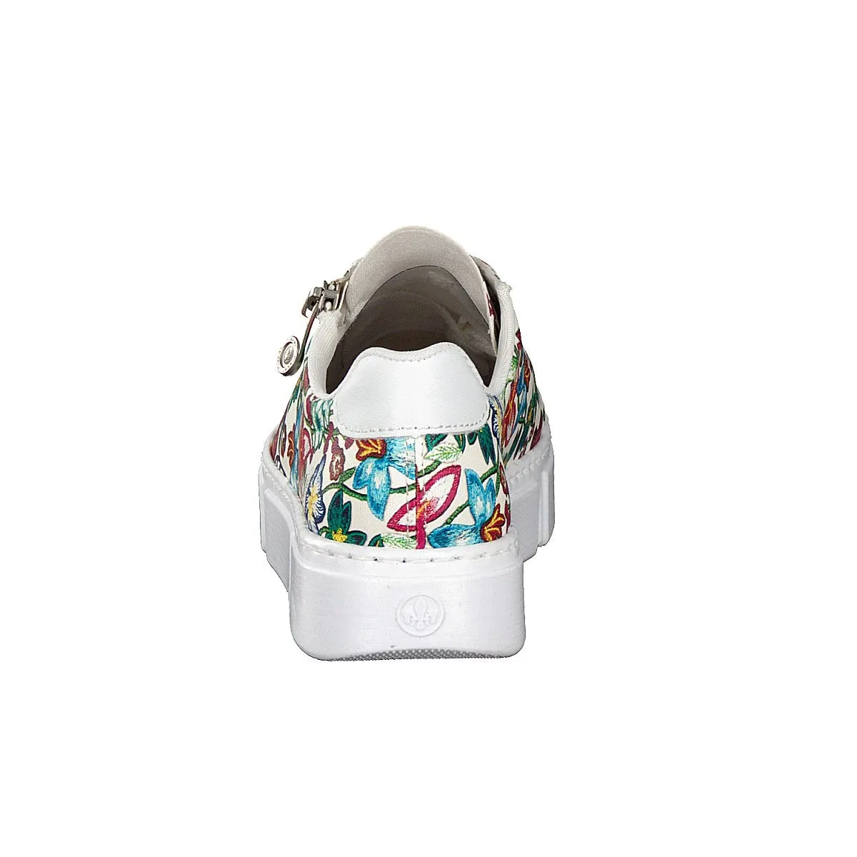 Rieker White Floral Lace up Sneaker N59l1 WHITE FLORAL N59L1-90