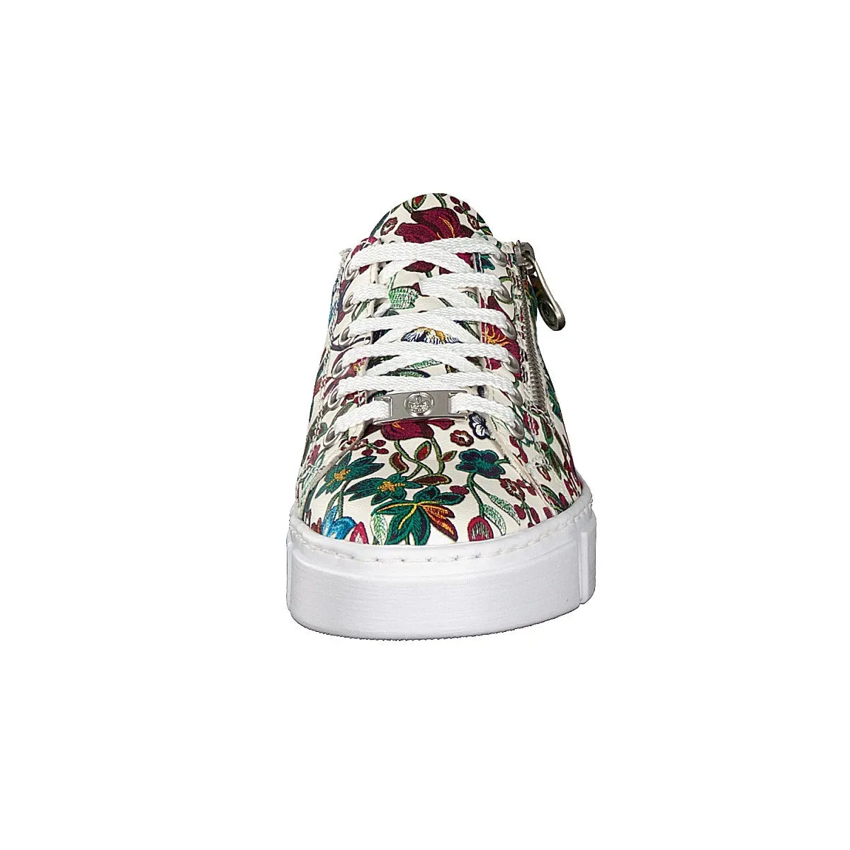 Rieker White Floral Lace up Sneaker N59l1 WHITE FLORAL N59L1-90