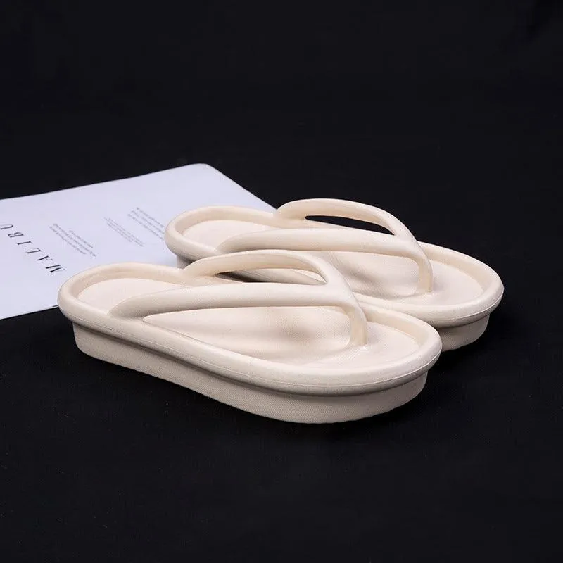 Thick-soled heightened couple non-slip sandals and slippers