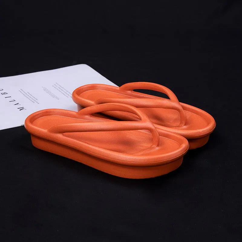 Thick-soled heightened couple non-slip sandals and slippers